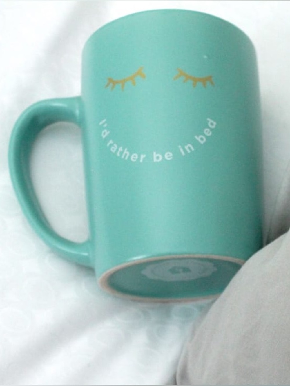 Ayesha Curry "I'd Rather Be In Bed" Oversized Coffee Cup/ Mug 15 oz. NWT NIB - Picture 8 of 16